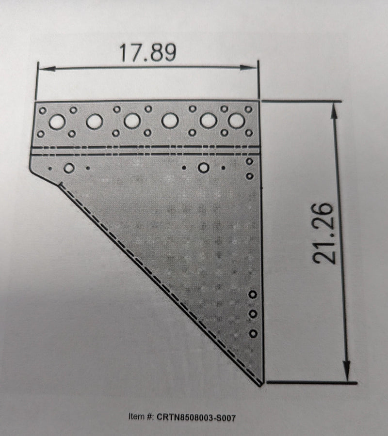 CRTN8508003-S007 Reinforcement Plate RS/LH