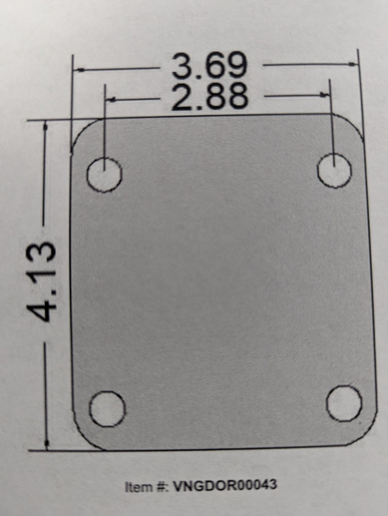 DOR00043 Gasket Lock Rod Bearing Plate