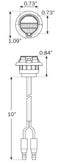 LPL12CK4PG LED License Light 3/4"