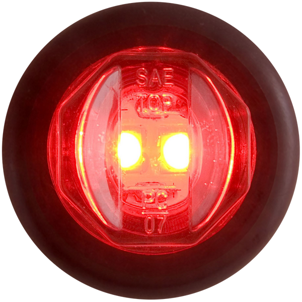 MCL11RKPV4G 3/4" Marker Light LED Red Weathertight, 2 Pin