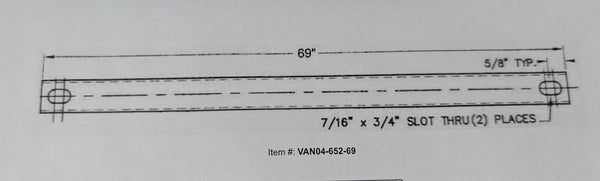VAN04-652-69 Turning Shaft 69"