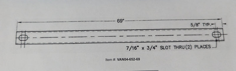 VAN04-652-69 Turning Shaft 69"