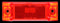 21002R Red Rectangular, 1 Bulb, Marker Clearance Light