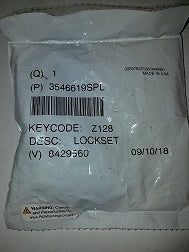 3546619SPL Key and Tumbler Set