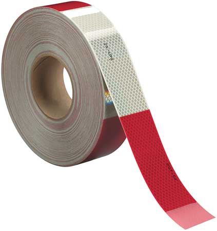 3M983-32 Reflective Tape Roll 11" Red / 7" White