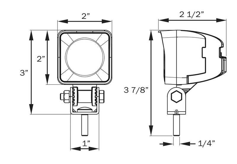 TLL51FB LED Work Light, Flood Beam