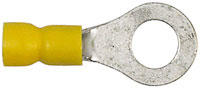 71207 Vinyl Insulated Ring Terminal, Yellow, 12-10 AWG