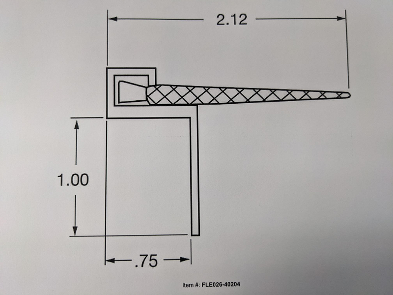 026-40204 Door Seal Header Assm. 96"