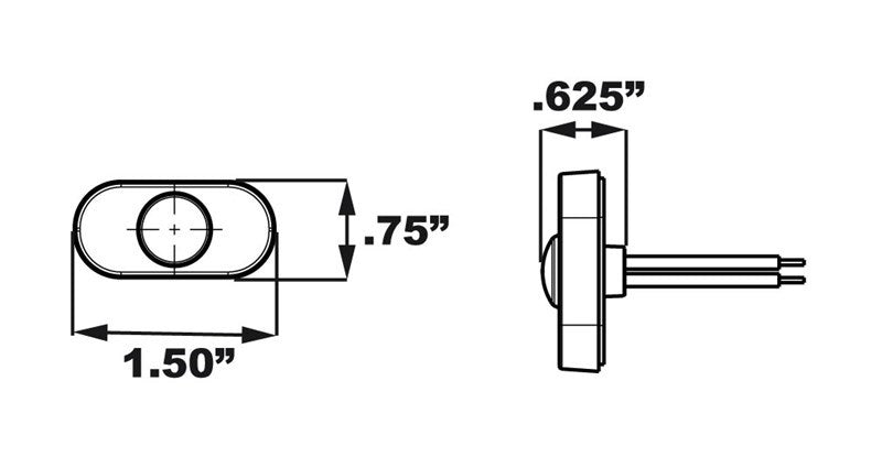 MCL290APGP Marker/Clearance Light Amber LED