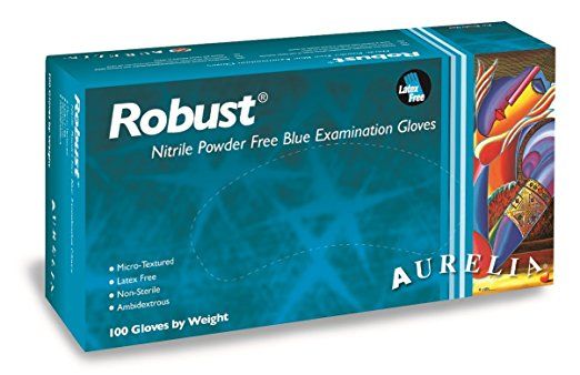 G-ROB-LG Nitrile Blue Glove Lg