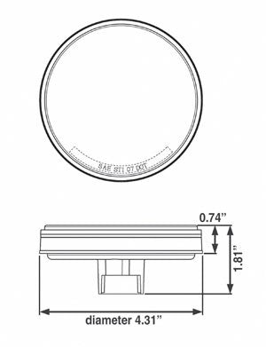 STL13RB FLEET Count™ 4” Round Sealed LED