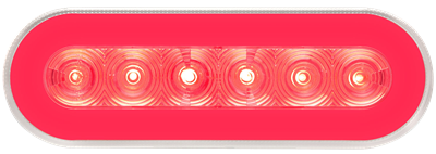 STL111RCB GloLight Clear Lens, Red LED Stop/Turn/Tail Light