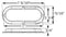 STL78RBP 6” Oval Sealed LED Lights for Surface Mount