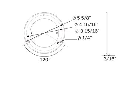 A5TRSSB Stainless Steel Trim Ring 4"