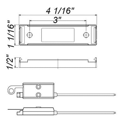 A65PB Bracket w/Single Plug Wire