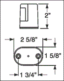 LP56CB Surface Mount License Plate Light