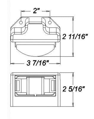 LPL26SKB Sealed LED License Light