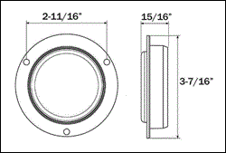 MC56AB 2.5” Sealed Recess Flange Mount