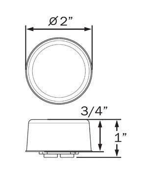 MCL155AB GloLight™ 2” Round Sealed LED