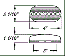 MC66RB Surface Mount Dual Bulb Marker/Clearance Light