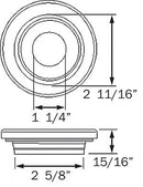 A55GB Grommet 2-1/2" Round