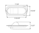 STL75AMFB Mid Turn Signal/Marker w/Flange 10dio