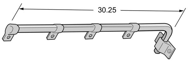 FLE031-00125 Mudflap Bracket Set