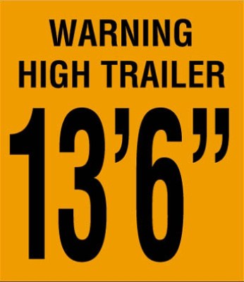 LABTR136 Decal "Trailer Height"