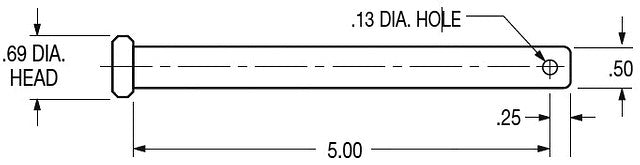 FRUWCE007812001 Hinge Pin Fruehauf