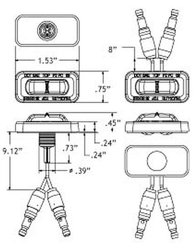 36115R LED Marker Light